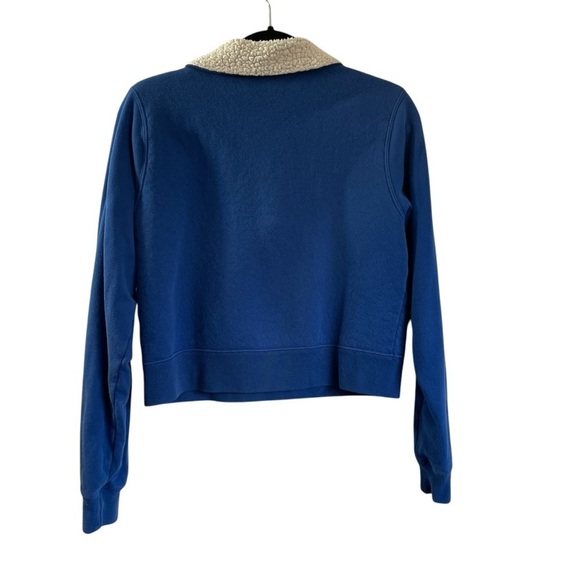 Abercrombie & Fitch Sherpa Jacket 100% Cotton Puff Letters Size Medium - Picture 4 of 7